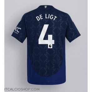 Manchester United Matthijs de Ligt #4 Seconda Maglia 2024-25 Manica Corta